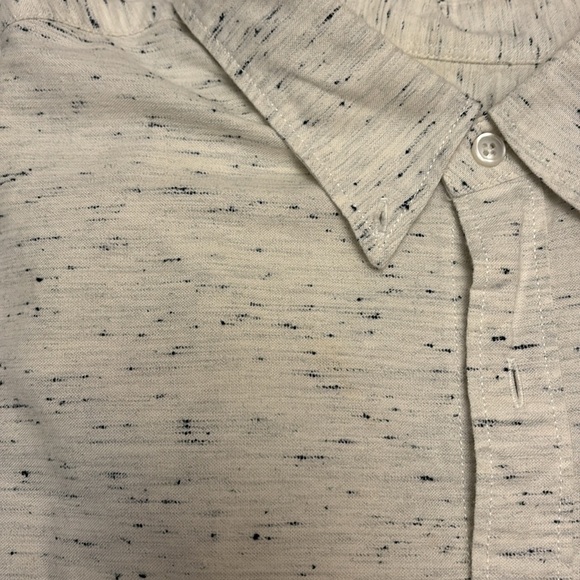 White Heather Short Sleeve Button Down - Picture 2 of 2